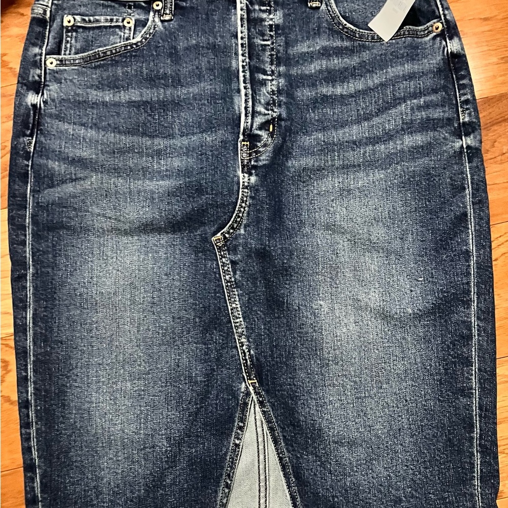 NWT GAP Denim Pencil Skirt Medium Indigo Sz10/30